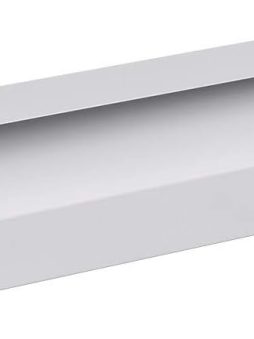 Monoprice Under Desk Cable Tray - Steel with Power Supply and Wire Management - Workstream Collection White