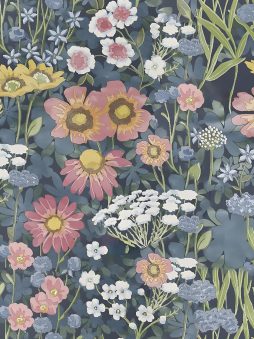 Orainege Vintage Floral Wallpaper Peel and Stick Wallpaper Floral Contact Paper 17.7in x118.1in Boho Daisy Self Adhesive Removable Wall Paper for Bedroom Decorative