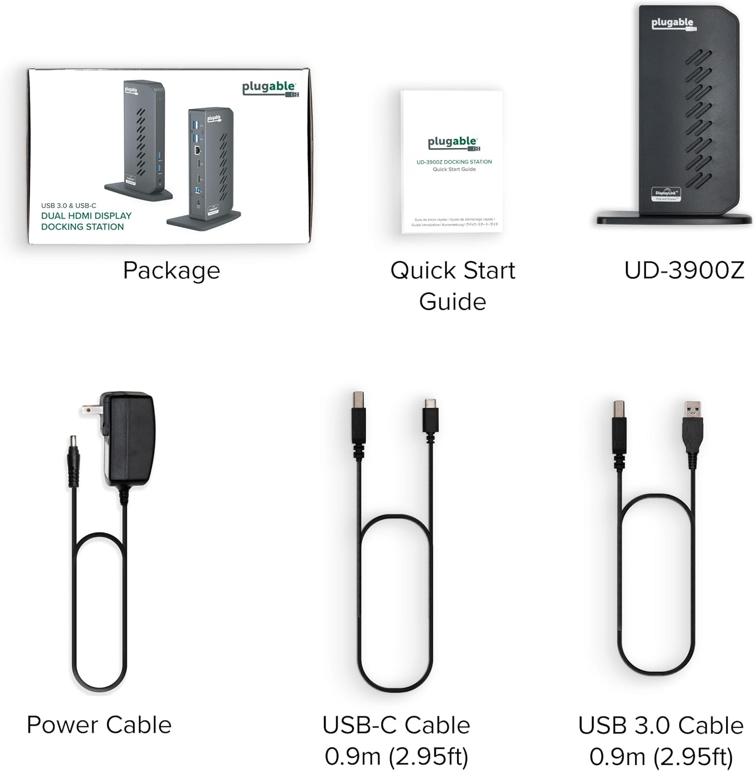 Plugable USB 3.0 and USB-C Universal Laptop Docking Station with 2 HDMI Ports for Windows, Mac (Driver Required), and ChromeOS. Gigabit Ethernet, Audio - Image 8