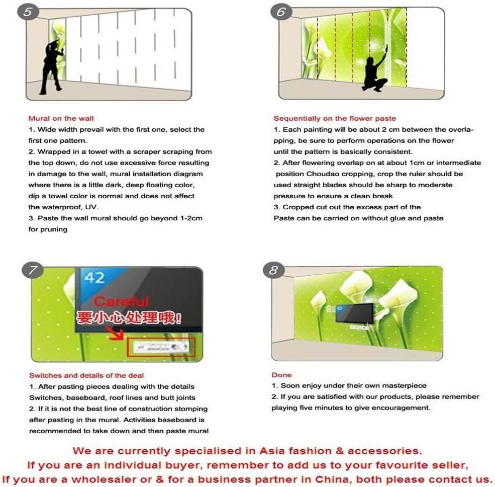 Q QIHANG Modern Minimalist Curve Striped Wallpaper Tree Patterns Non-Woven Wallpaper Roll Blue&Gray Color Non-Pasted Wall Paper 0.53m (1.73') x 10m(32.8')=5.3㎡(57 sq.ft) - Image 9